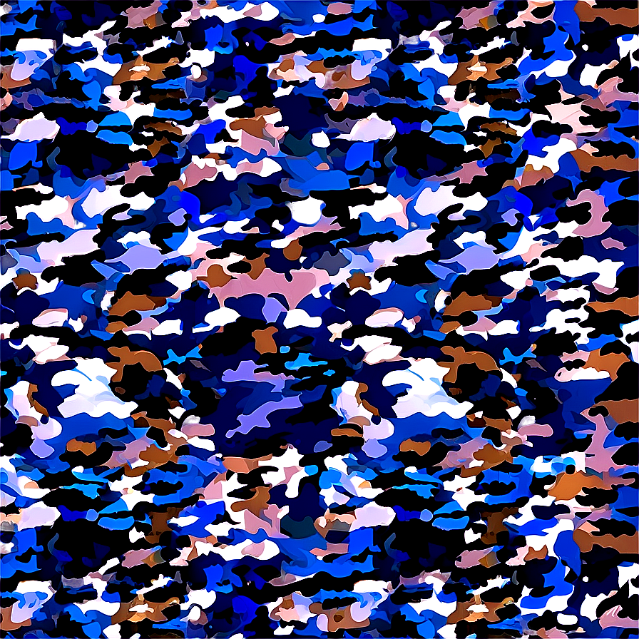 Blue Camo Fabric Png Gnt88