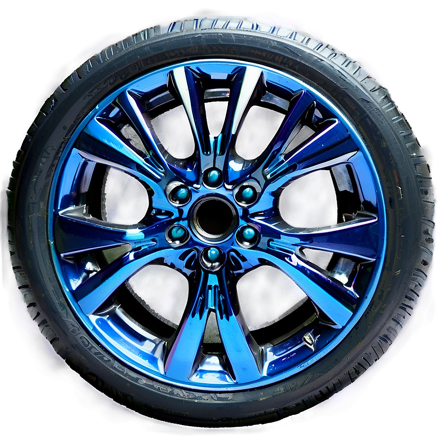 Blue Car Wheel Png 06122024