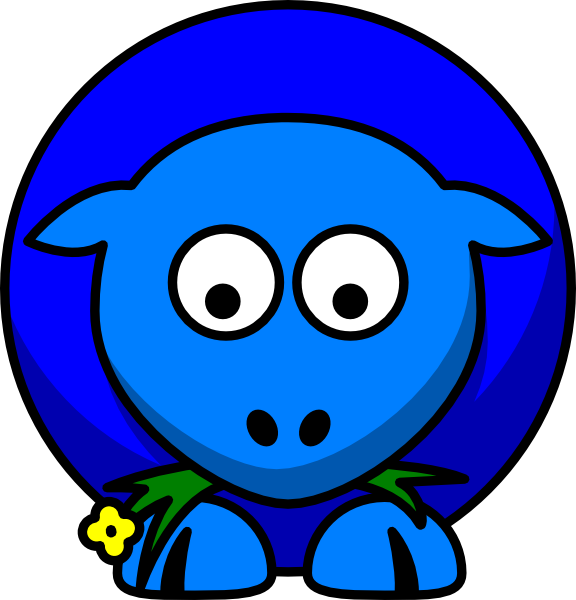 Blue Cartoon Creature Illustration