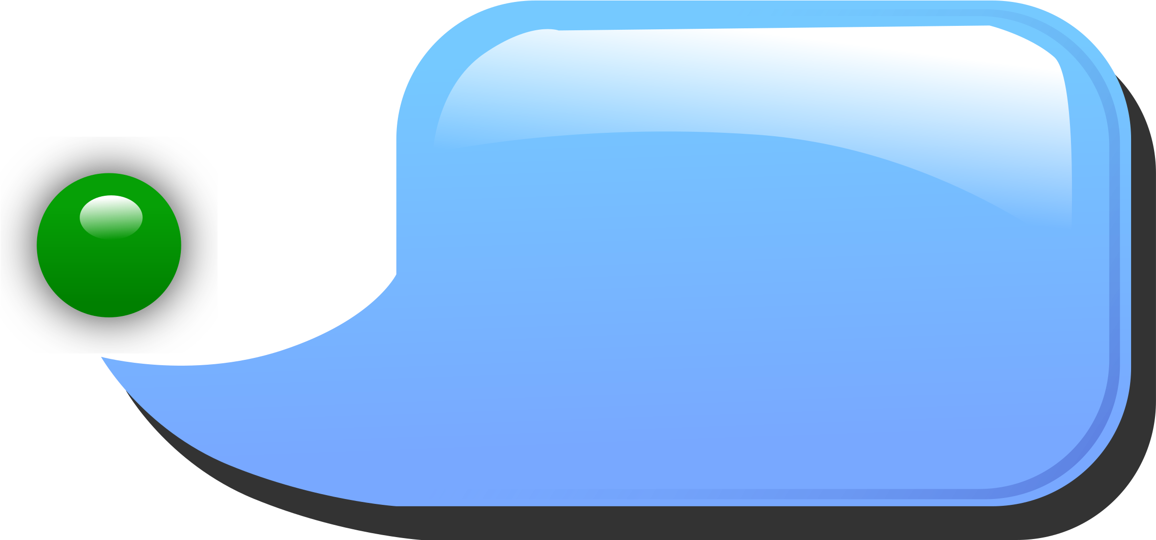 Blue Chat Bubble Icon