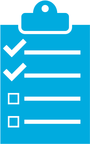 Blue Checklist Vector Illustration