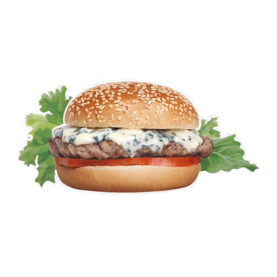 Blue Cheese Beef Burger Png 06242024