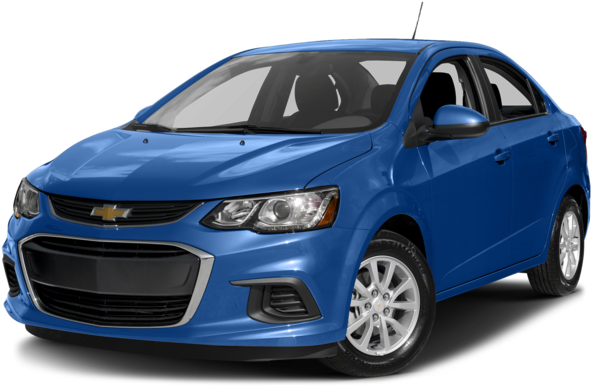 Blue Chevrolet Sedan Profile View