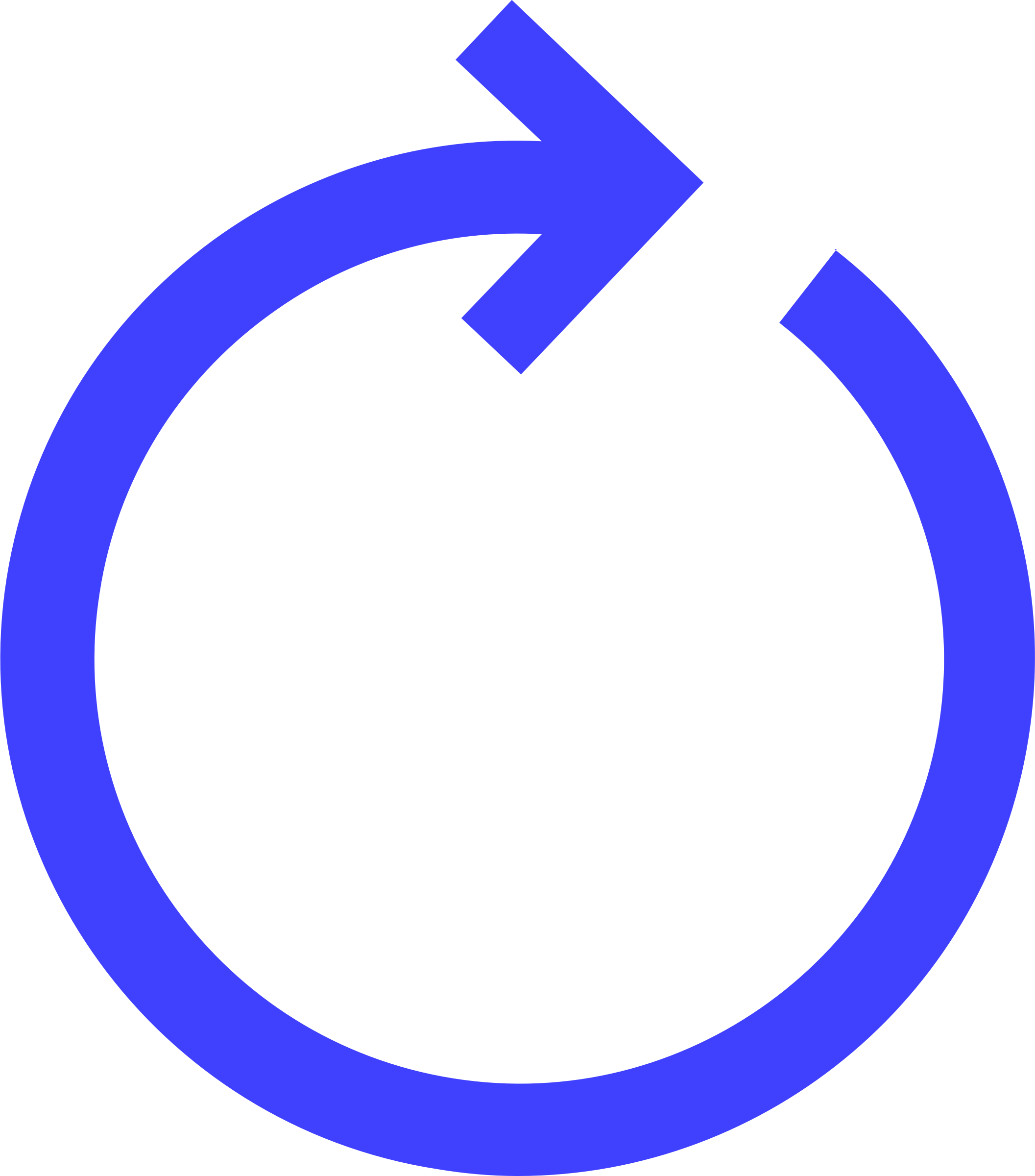 Blue Circular Arrow Clipart