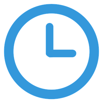 Blue Clock Icon