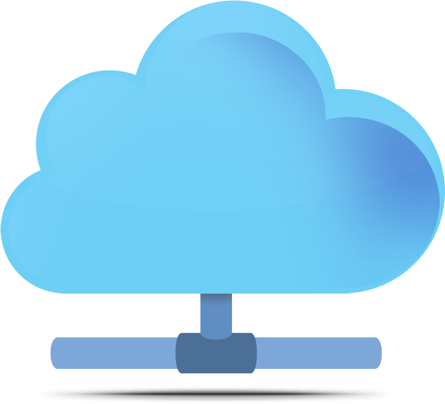 Blue Cloud Computing Icon