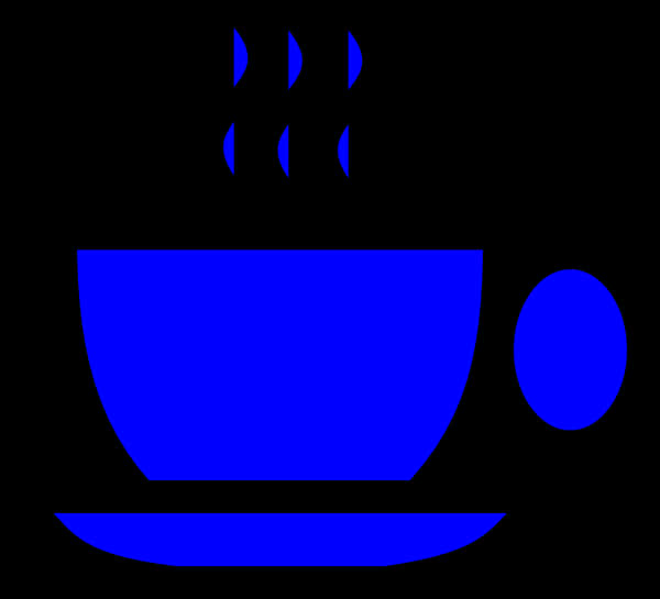 Blue Coffee Cup Icon