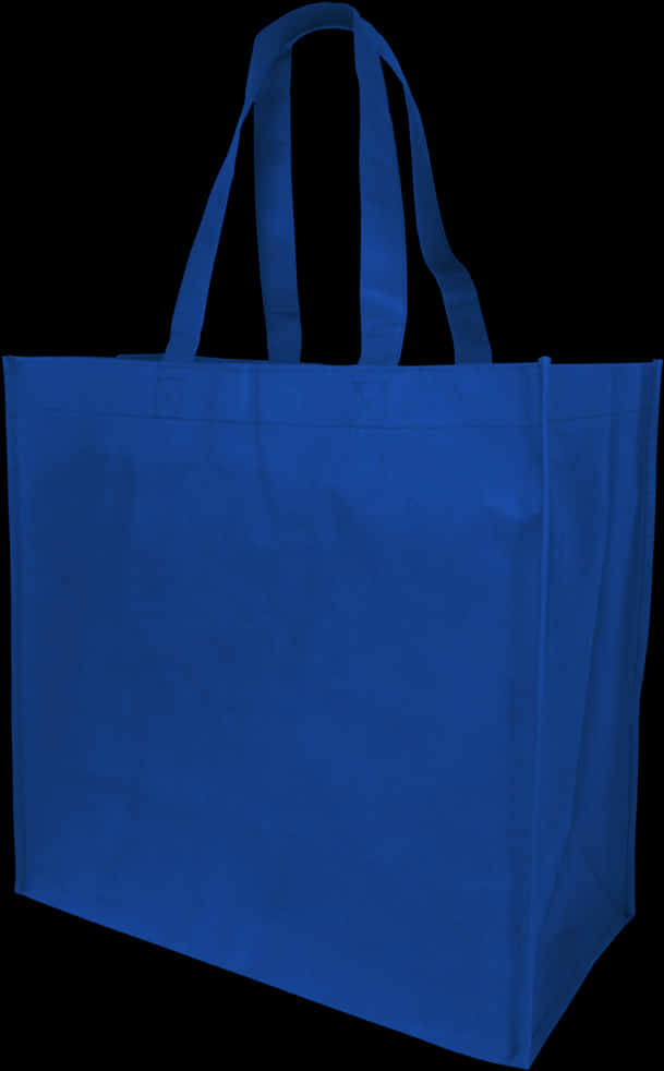 Blue Cotton Tote Bag