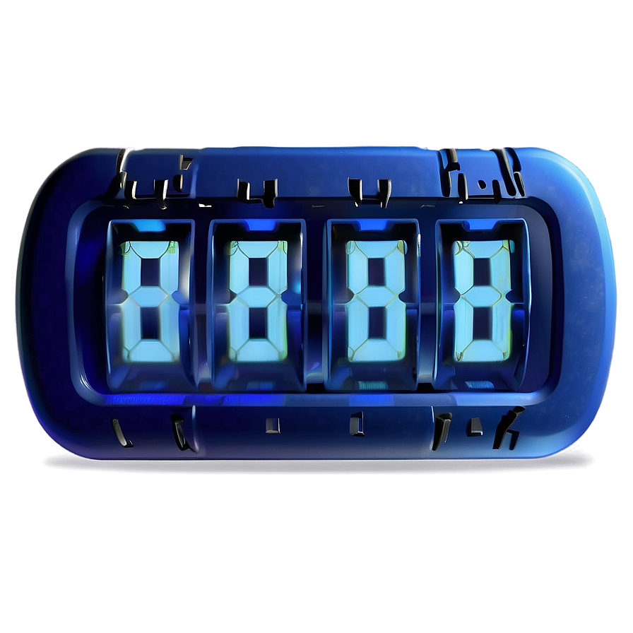 Blue Countdown Timer Png Bpp