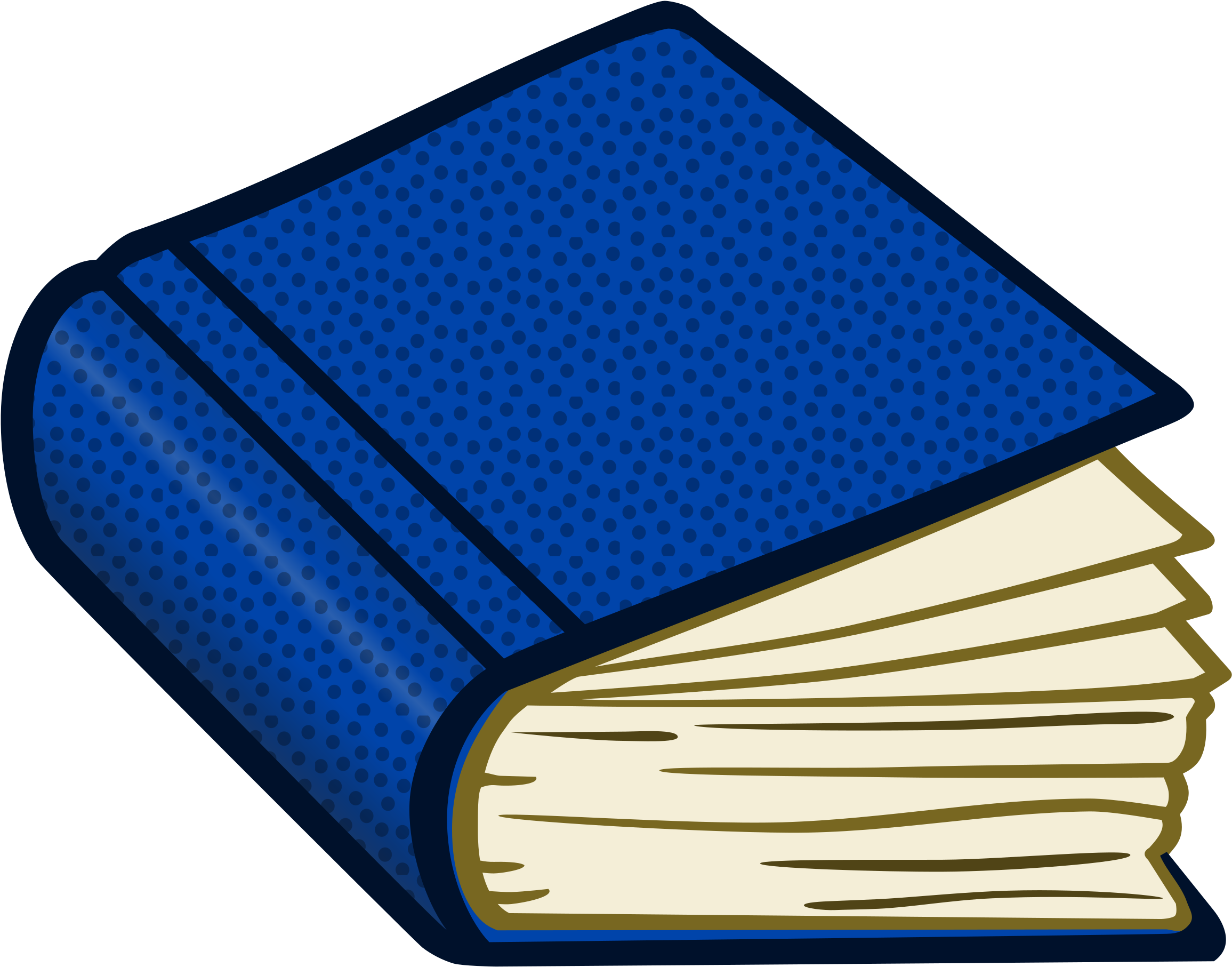 Blue Cover Book Clipart