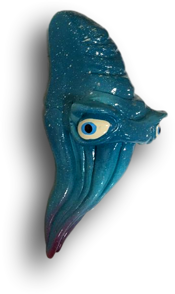 Blue Cuttlefish Sculpture