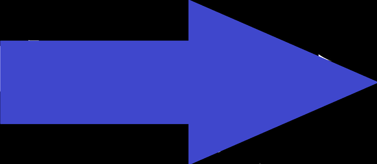 Blue Directional Arrow