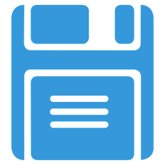 Blue Diskette Icon