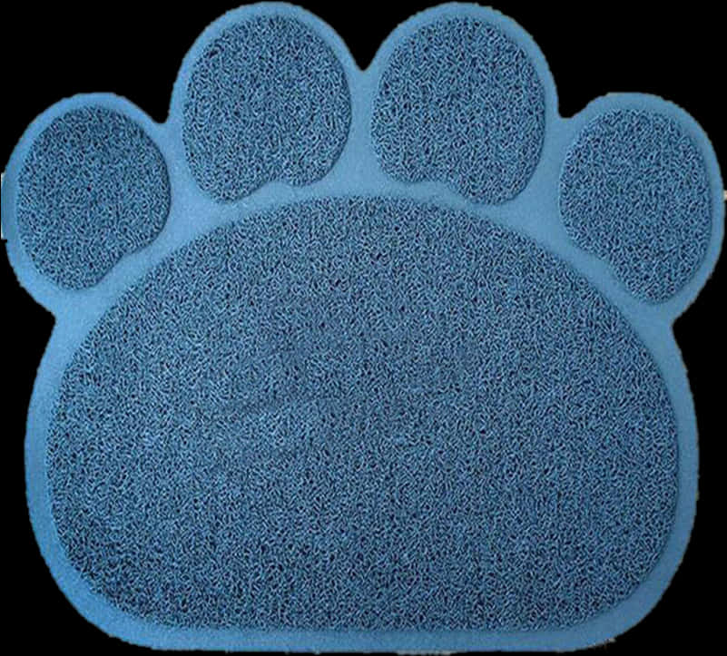 Blue Dog Paw Mat