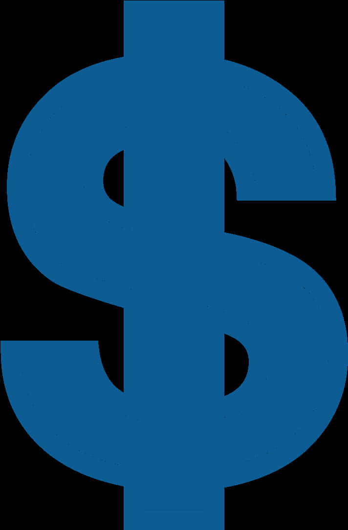 Blue Dollar Sign Graphic