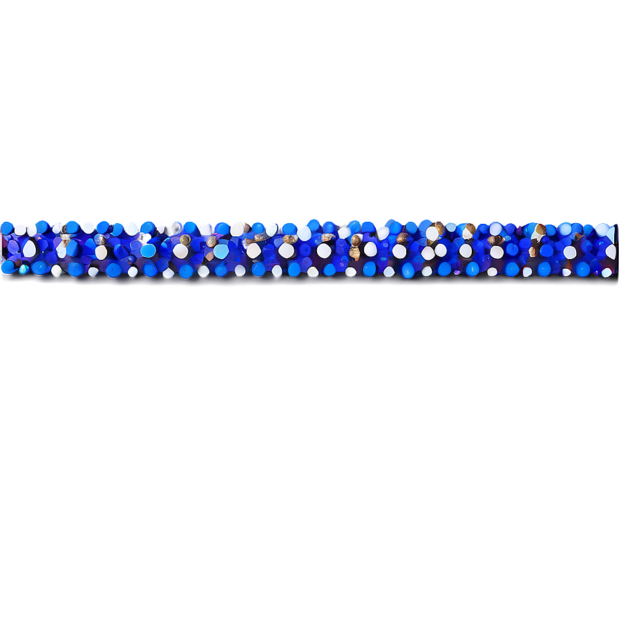 Blue Dotted Border Png Qda