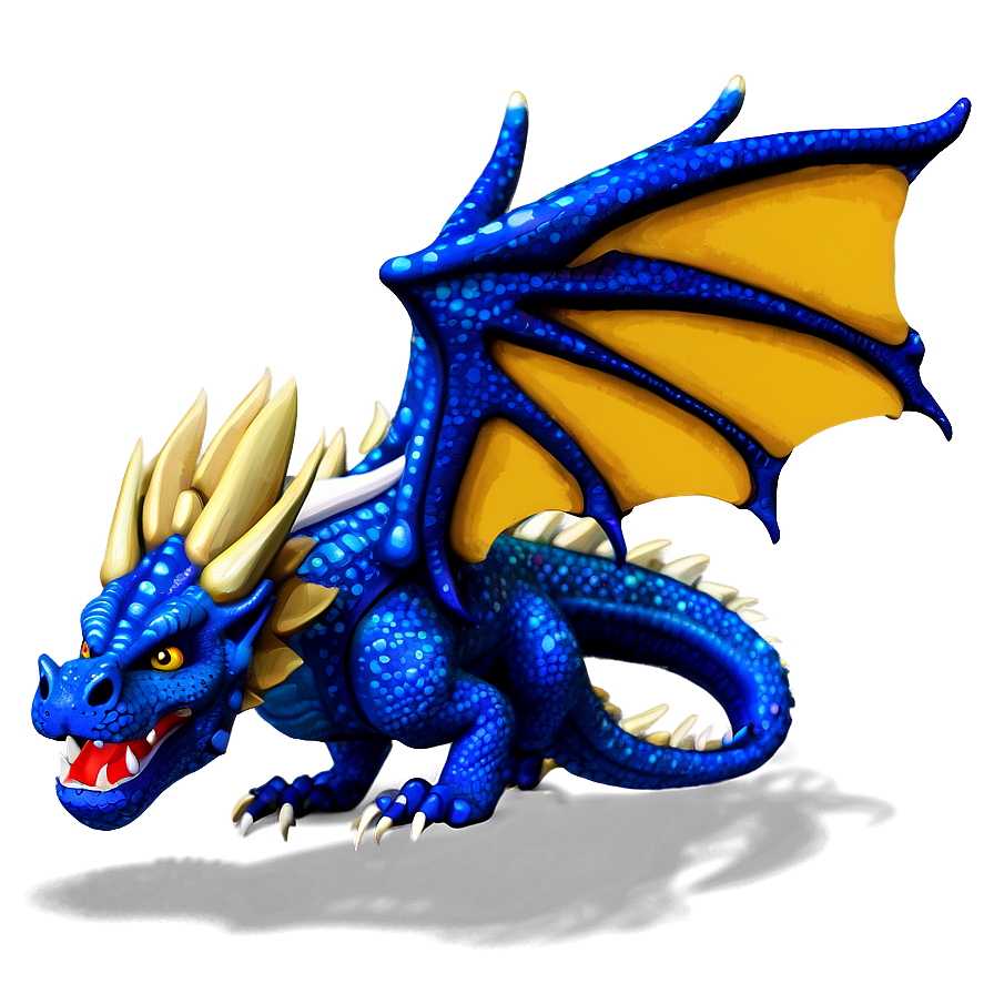 Blue Dragon In Fantasy Landscape Png Dpl1