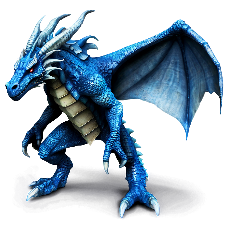 Blue Dragon With Knight Png Kmf