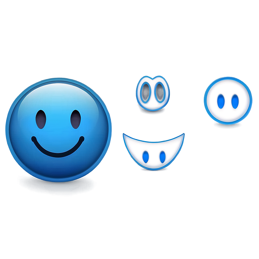 Blue Emoji Art Png Gallery 66