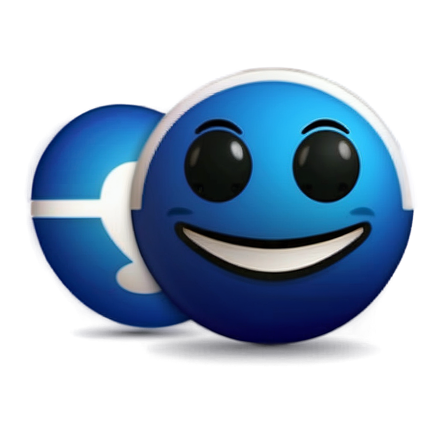 Blue Emoji Expressions Png Auu13