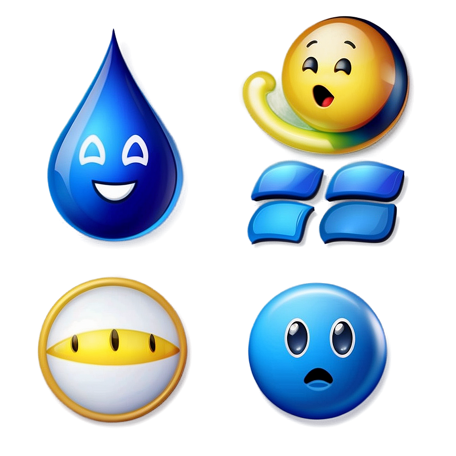 Blue Emoji Signals Png Compilation Wwl33