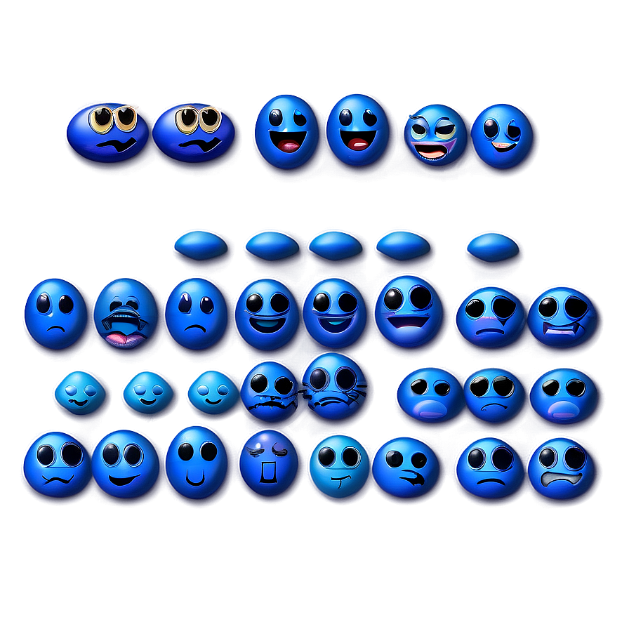 Blue Emojis A