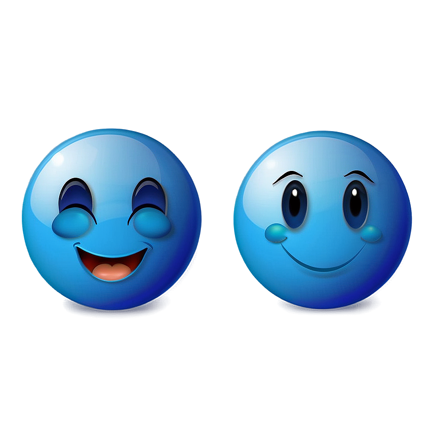 Blue Emojis Png Collection Xyu13