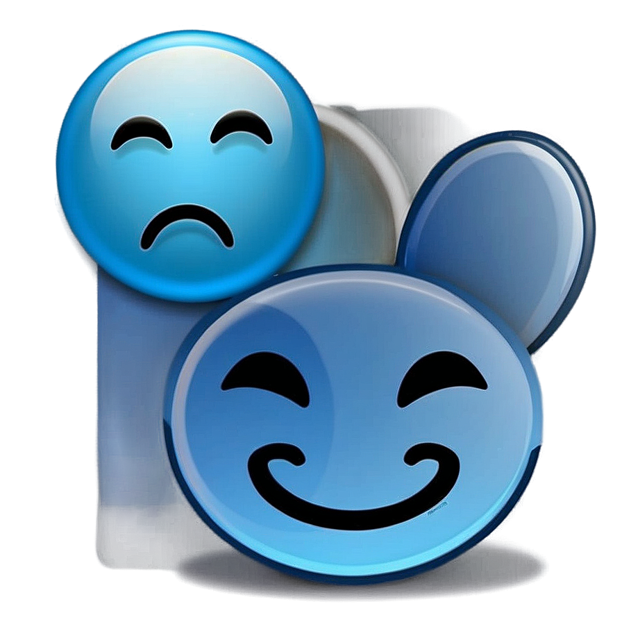 Blue Emojis Png For Chat Apps Yoc