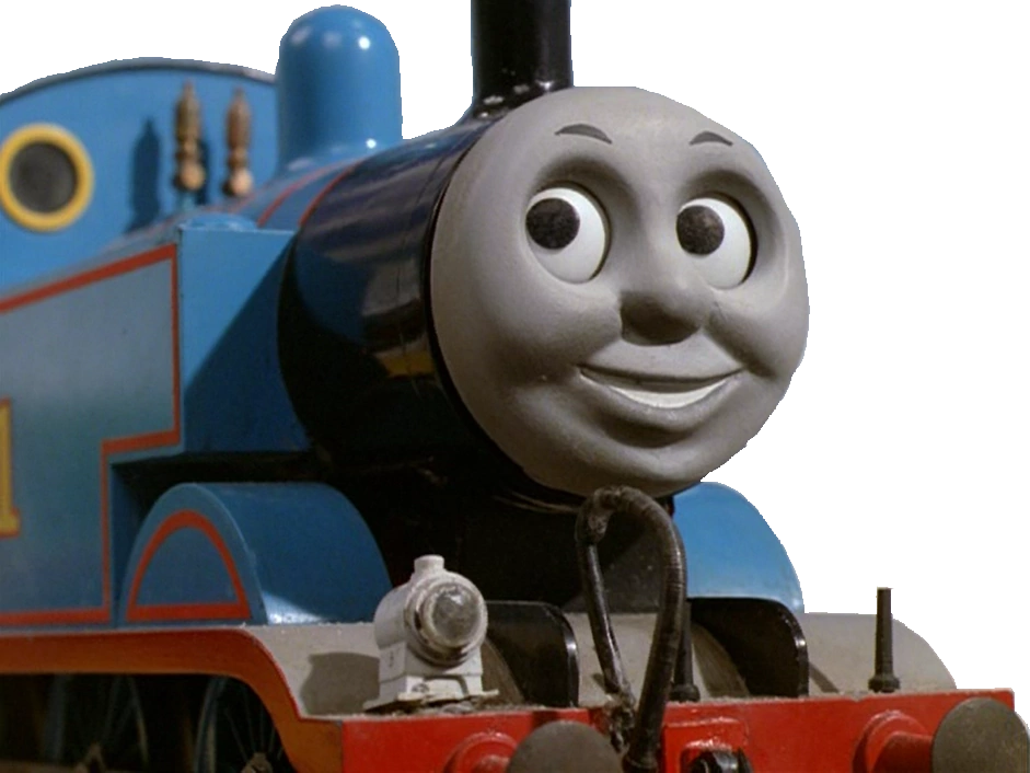 Blue Engine Smiling Face
