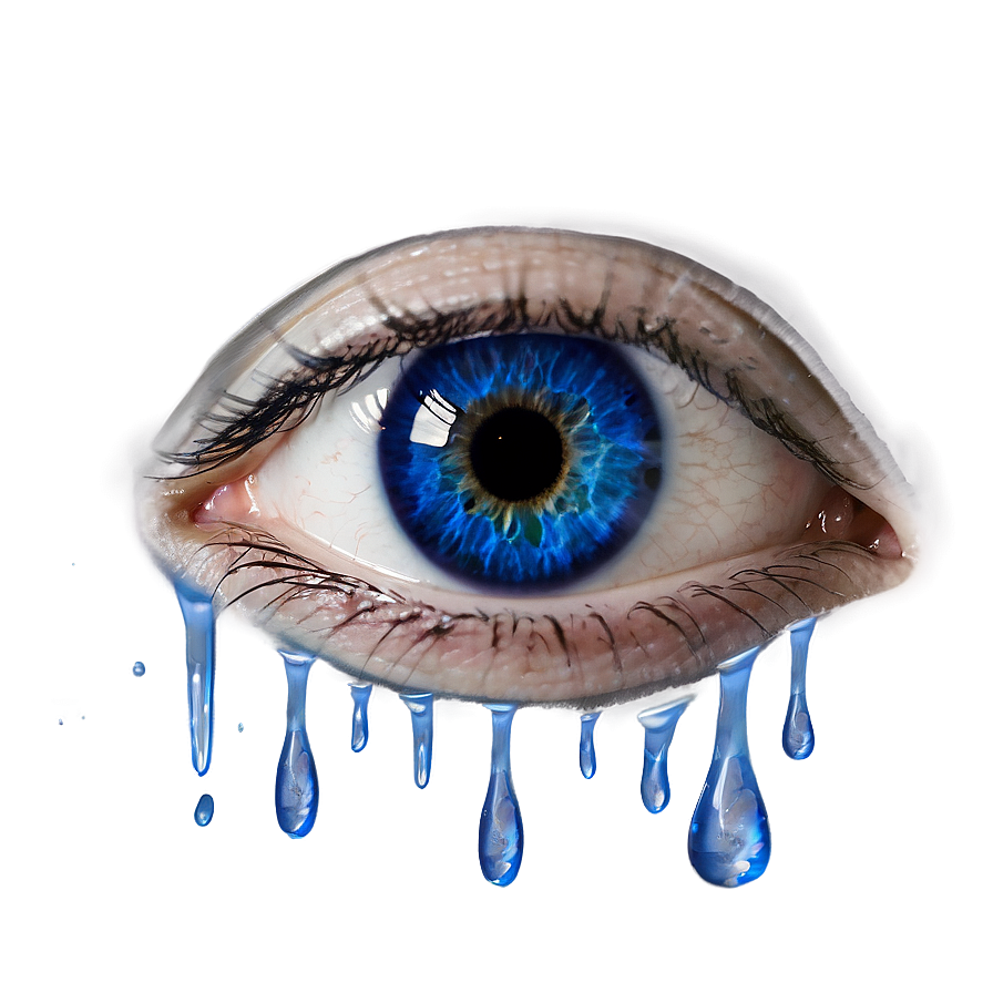 Blue Eyes With Tears Png 06122024