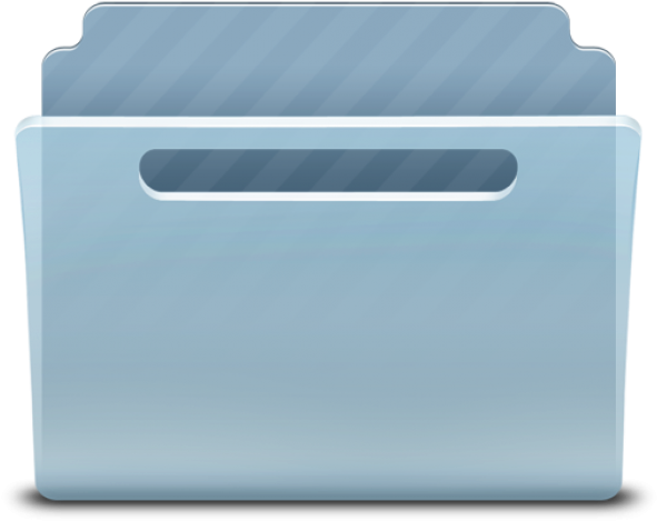 Blue File Folder Icon