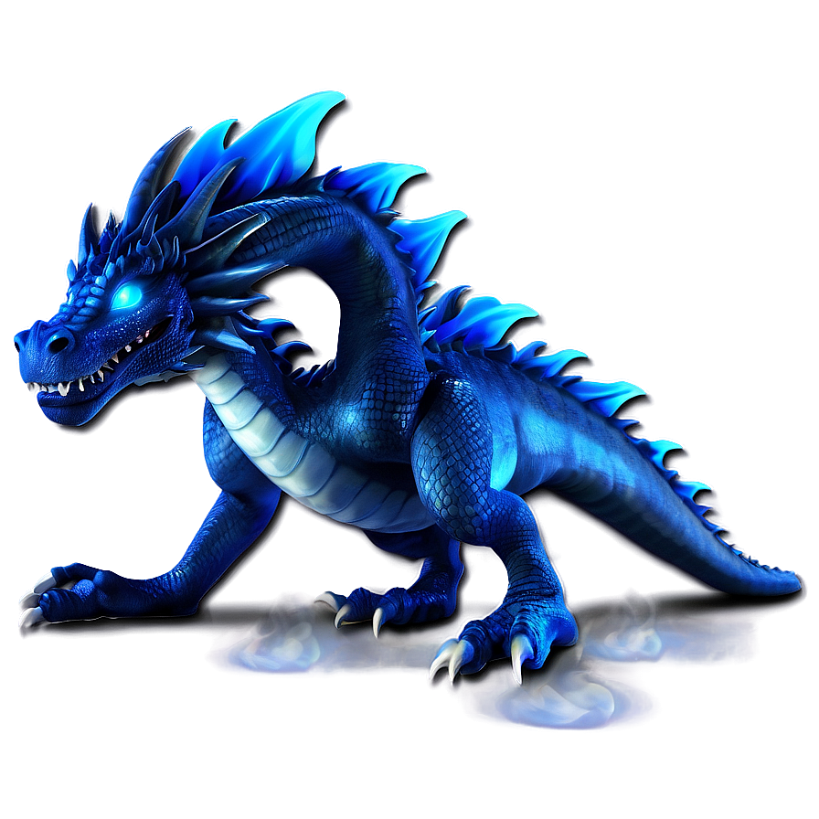 Blue Fire Dragon Animation Png Mqr