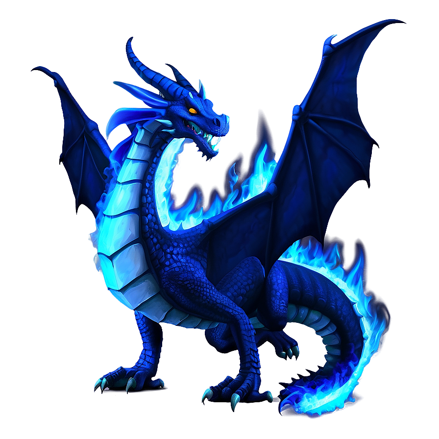 Blue Fire Dragon Animation Png Utl78