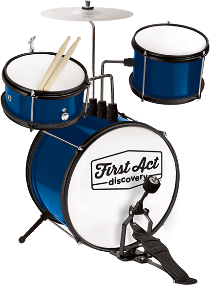 Blue First Act Discovery Drum Set