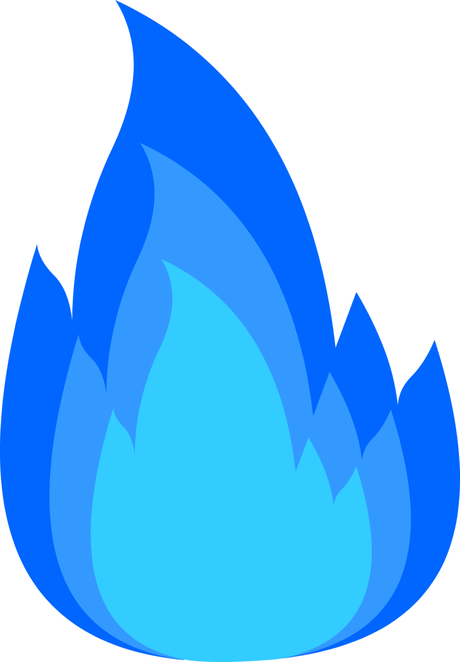 Blue Flame Graphic