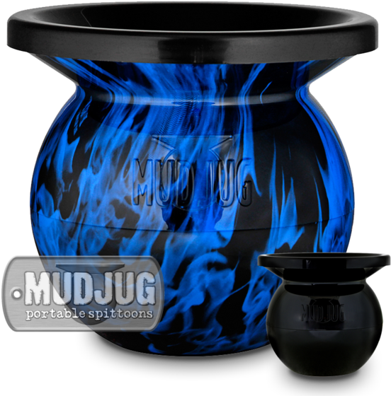 Blue Flame Mudjug Portable Spittoons