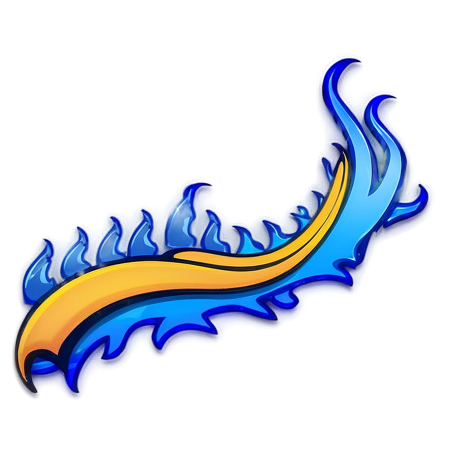 Blue Flames Graphic Png 05062024