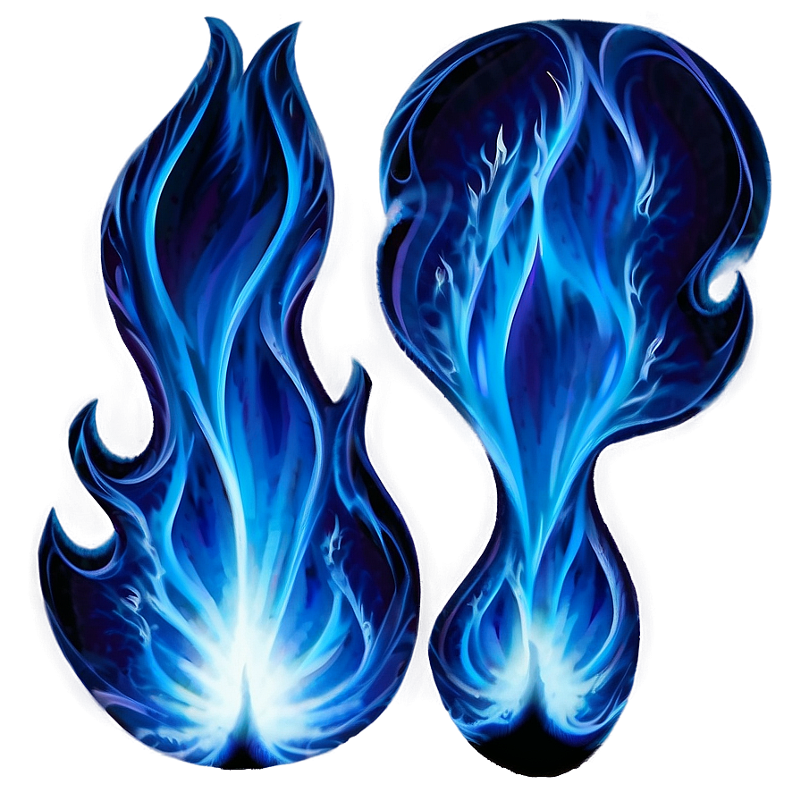 Blue Flames Texture Png 06122024