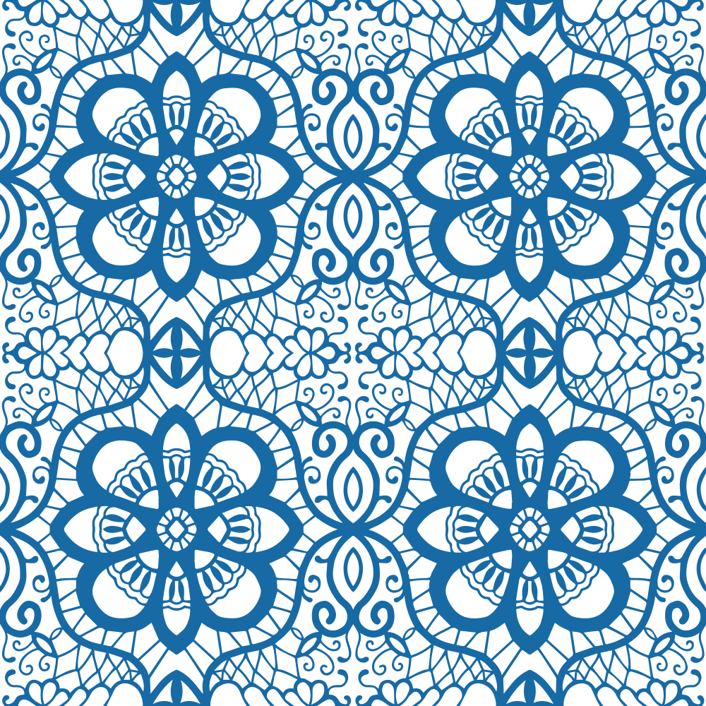 Blue Floral Pattern Design