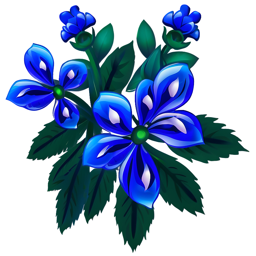 Blue Flower Bouquet Png Mtr