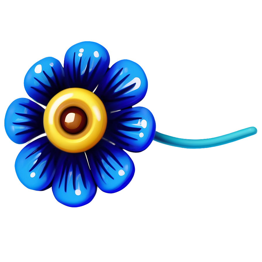 Blue Flower Charm Png 50