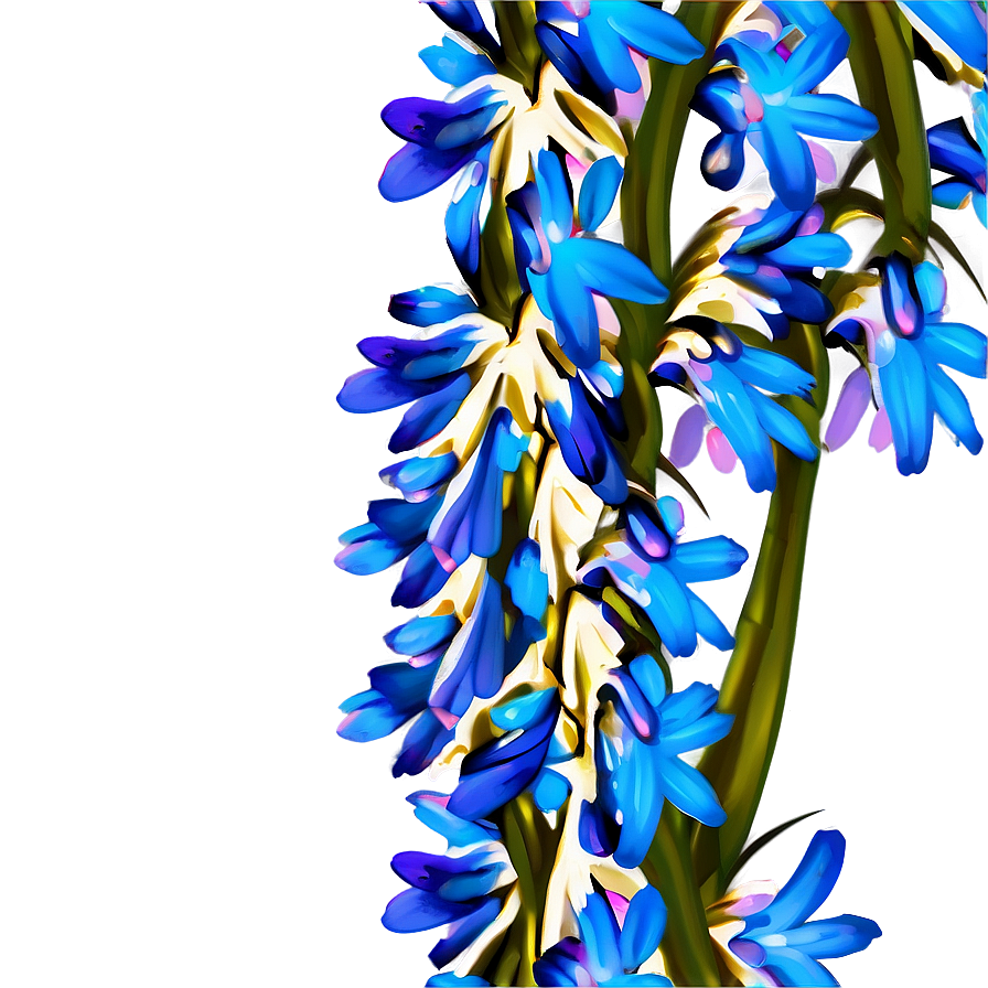 Blue Flower Composition Png Jym