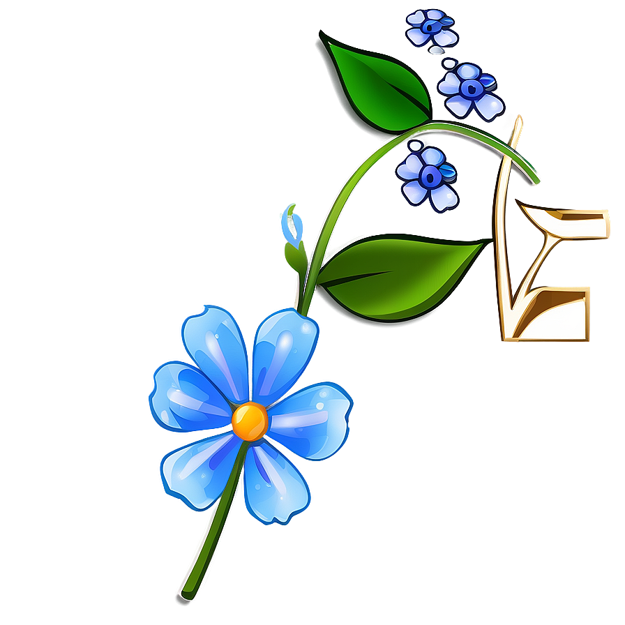 Blue Flower Craft Png Ump89