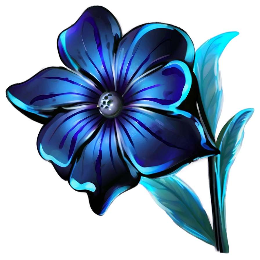 Blue Flower Fantasy Png Bix40