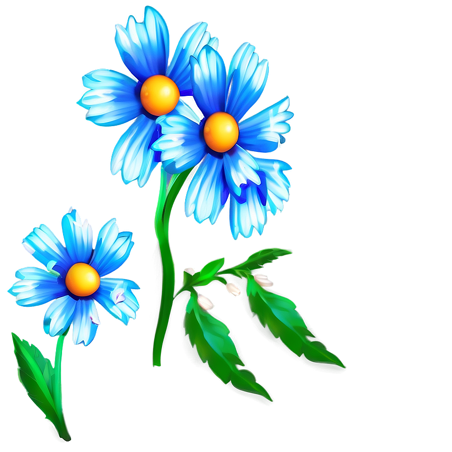 Blue Flower Festivity Png 05242024