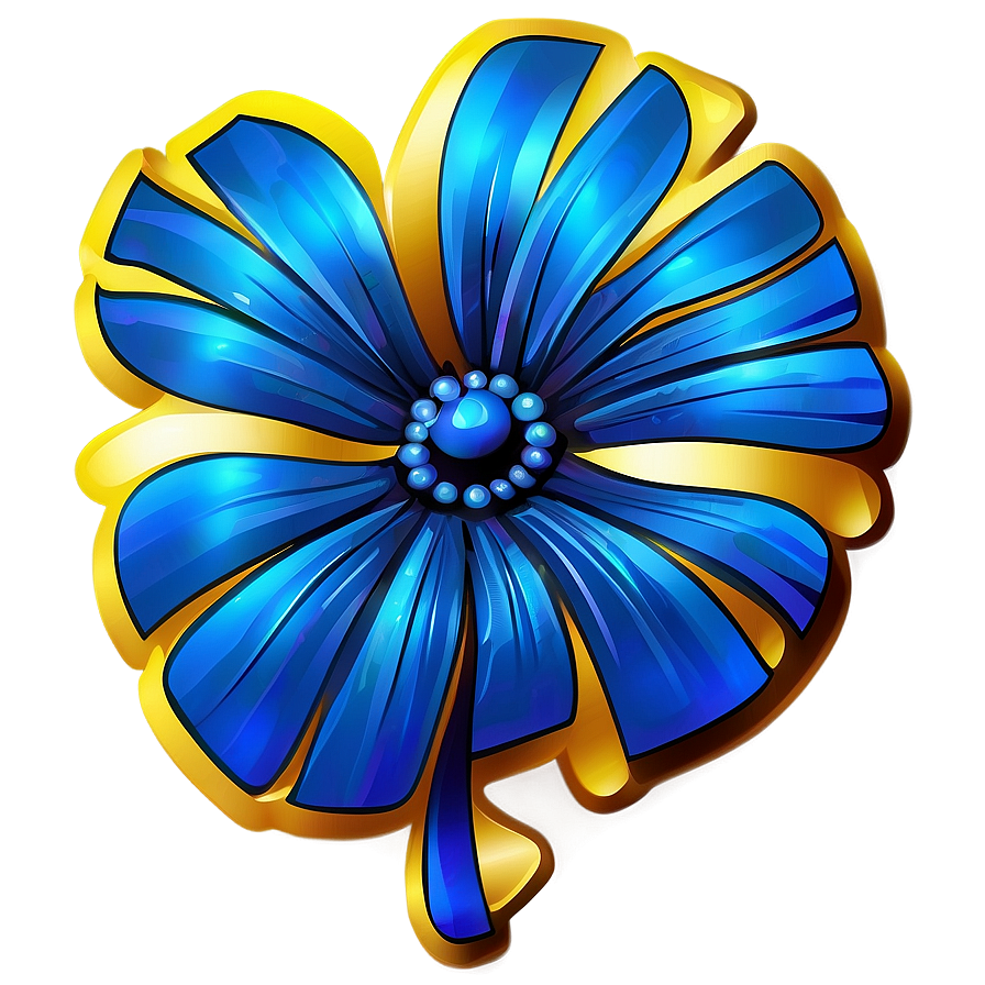 Blue Flower Graphic Png Guh