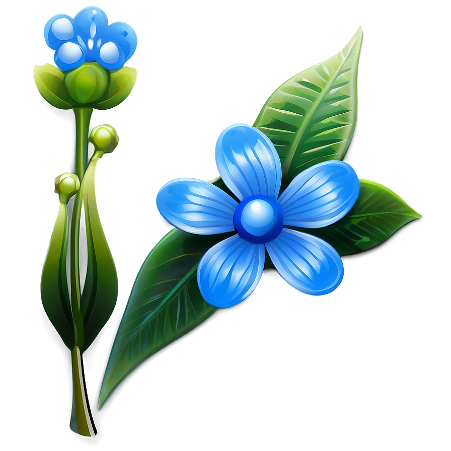 Blue Flower Icon Png Iwr5