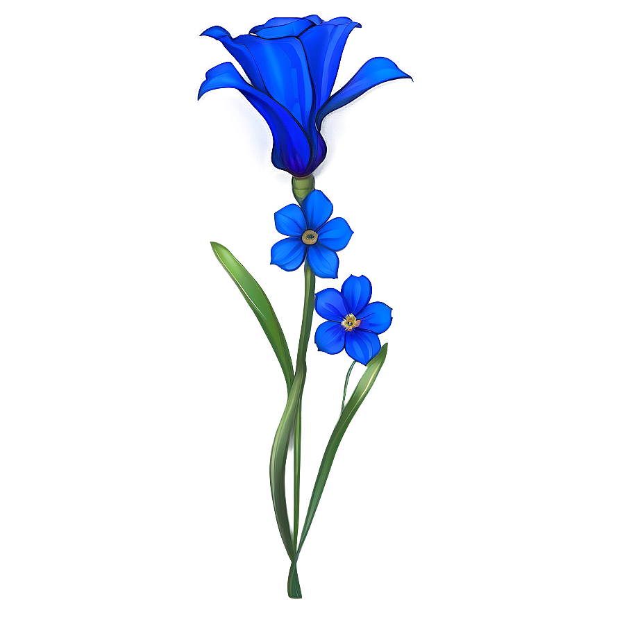 Blue Flower Majesty Png 05242024