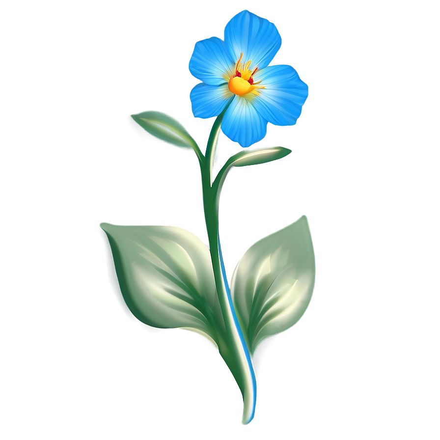 Blue Flower Majesty Png 05242024