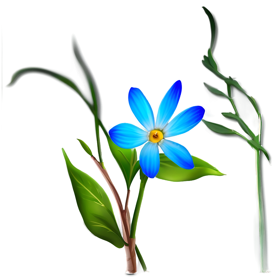 Blue Flower Majesty Png Jbx91